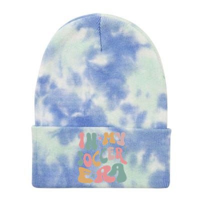 Groovy In My Soccer Era Cute Tie Dye 12in Knit Beanie