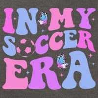 Groovy In My Soccer Era Soccer Player Cute Cotton Canvas Backpack