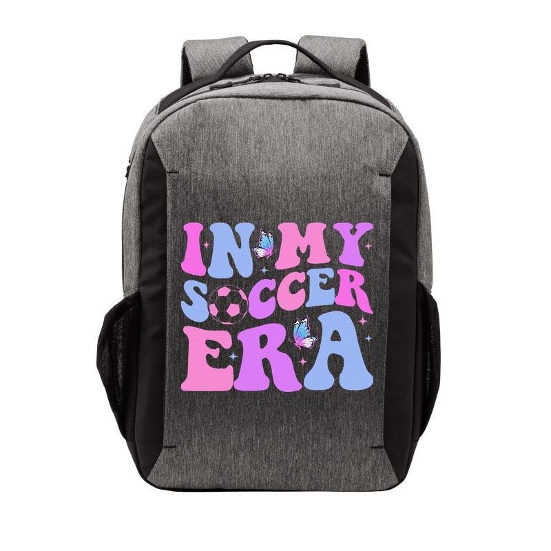 Groovy In My Soccer Era Soccer Player Cute Vector Backpack