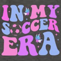 Groovy In My Soccer Era Soccer Player Cute Vector Backpack