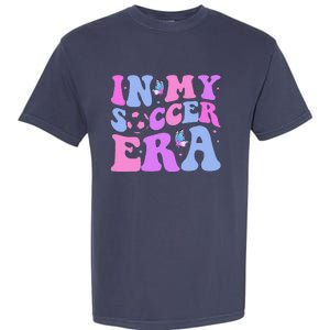 Groovy In My Soccer Era Soccer Player Cute Garment-Dyed Heavyweight T-Shirt