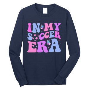 Groovy In My Soccer Era Soccer Player Cute Long Sleeve Shirt