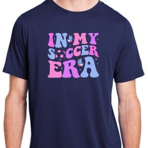 Groovy In My Soccer Era Soccer Player Cute Adult ChromaSoft Performance T-Shirt