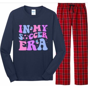 Groovy In My Soccer Era Soccer Player Cute Long Sleeve Pajama Set