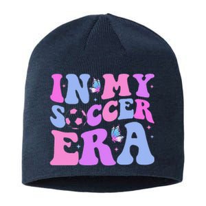 Groovy In My Soccer Era Soccer Player Cute Sustainable Beanie