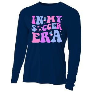 Groovy In My Soccer Era Soccer Player Cute Cooling Performance Long Sleeve Crew