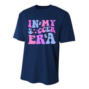 Groovy In My Soccer Era Soccer Player Cute Performance Sprint T-Shirt