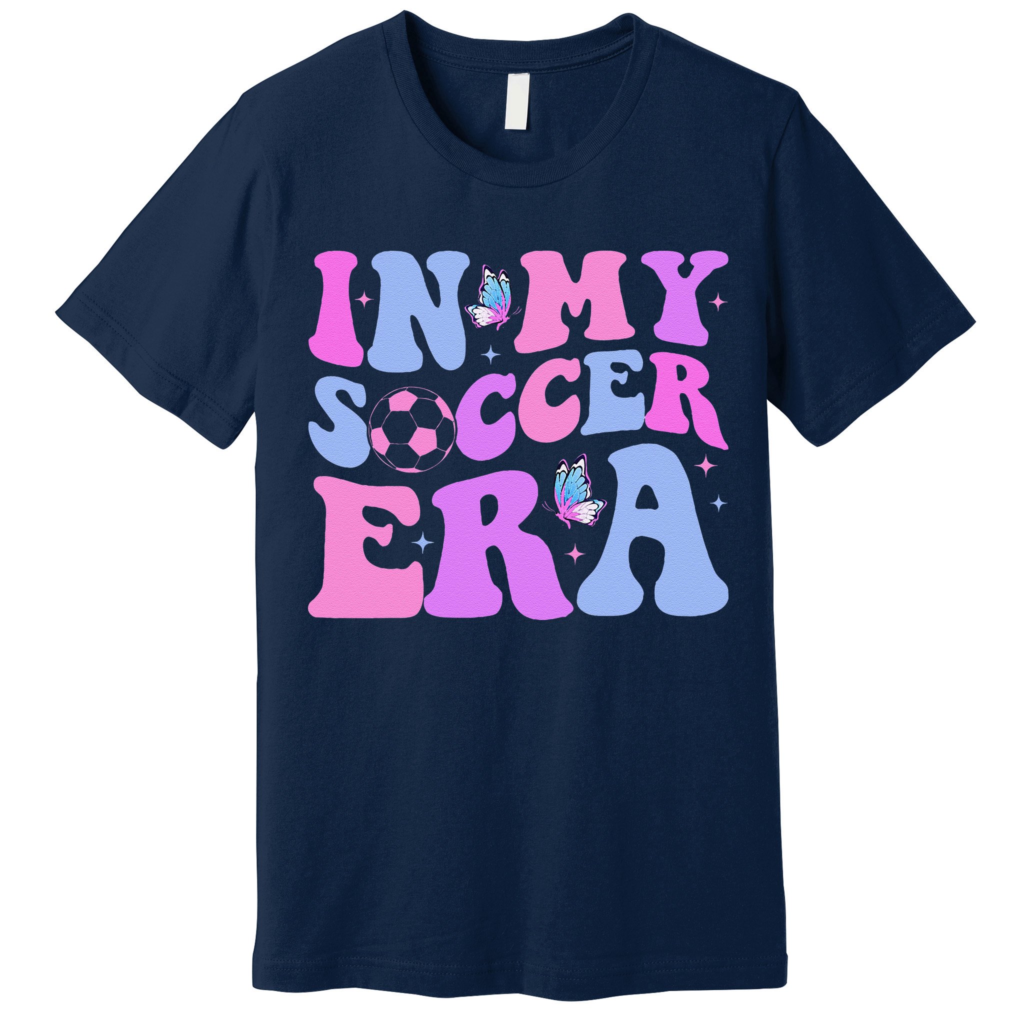 Groovy In My Soccer Era Soccer Player Cute Premium T-Shirt