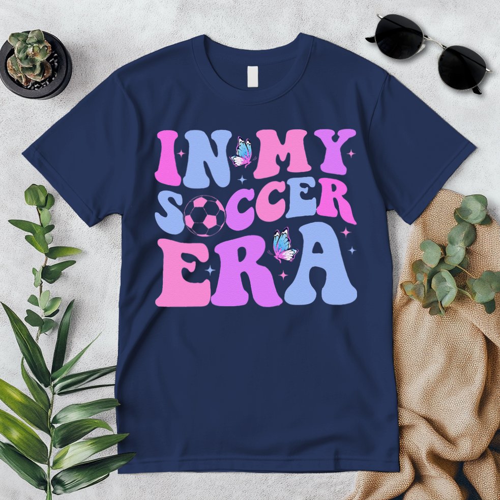 Groovy In My Soccer Era Soccer Player Cute Premium T-Shirt