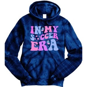 Groovy In My Soccer Era Soccer Player Cute Tie Dye Hoodie