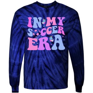 Groovy In My Soccer Era Soccer Player Cute Tie-Dye Long Sleeve Shirt