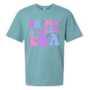 Groovy In My Soccer Era Soccer Player Cute Sueded Cloud Jersey T-Shirt