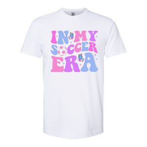 Groovy In My Soccer Era Soccer Player Cute Softstyle CVC T-Shirt