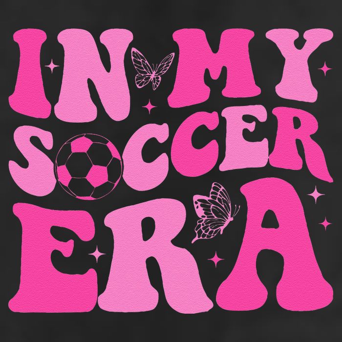 Groovy In My Soccer Era Soccer Player Garment-Dyed Fleece Hoodie