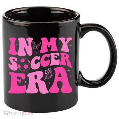 Groovy In My Soccer Era Soccer Player 11oz C Handle Ceramic Mug