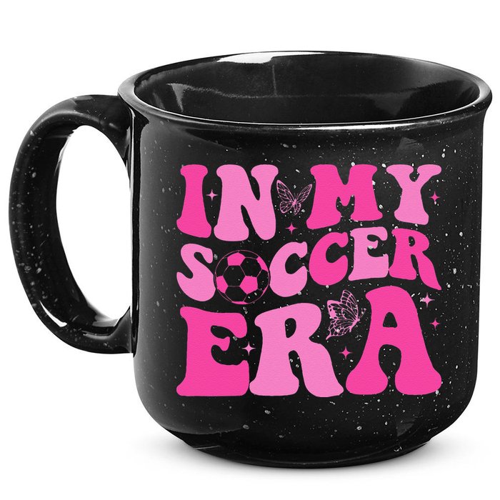 Groovy In My Soccer Era Soccer Player 15oz Campfire Ceramic Mug