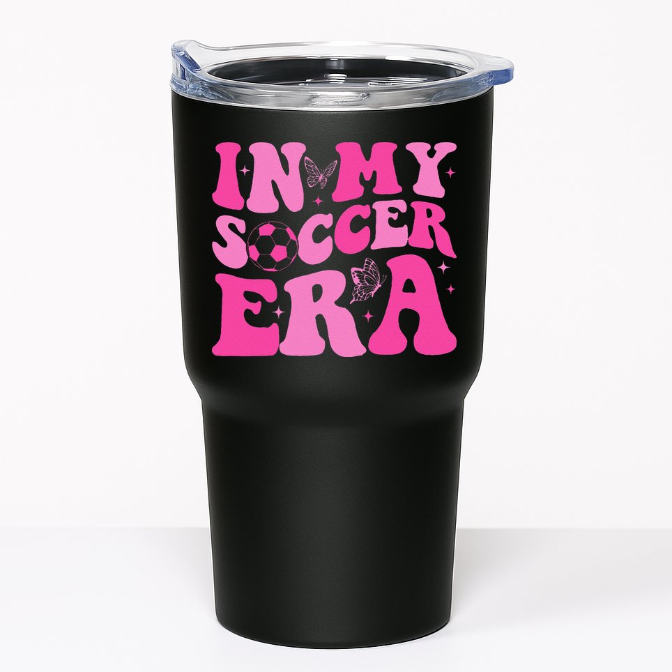 Groovy In My Soccer Era Soccer Player Tumbler