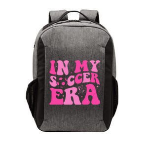 Groovy In My Soccer Era Soccer Player Vector Backpack