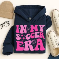 Groovy In My Soccer Era Soccer Player Hoodie