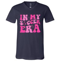 Groovy In My Soccer Era Soccer Player V-Neck T-Shirt