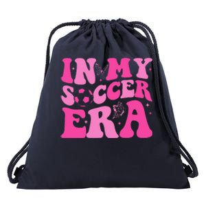 Groovy In My Soccer Era Soccer Player Drawstring Bag