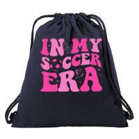 Groovy In My Soccer Era Soccer Player Drawstring Bag