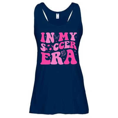 Groovy In My Soccer Era Soccer Player Ladies Essential Flowy Tank