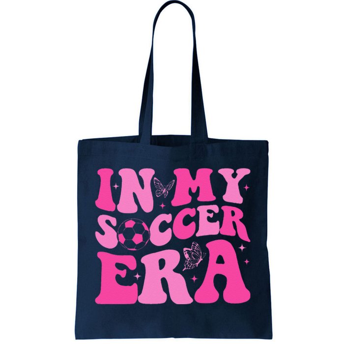 Groovy In My Soccer Era Soccer Player Tote Bag