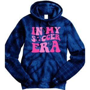 Groovy In My Soccer Era Soccer Player Tie Dye Hoodie