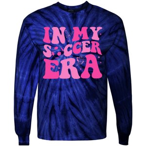 Groovy In My Soccer Era Soccer Player Tie-Dye Long Sleeve Shirt