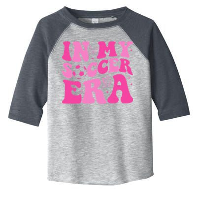 Groovy In My Soccer Era Soccer Player Toddler Fine Jersey T-Shirt