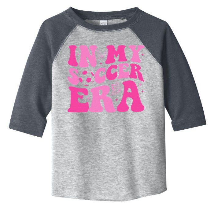Groovy In My Soccer Era Soccer Player Toddler Fine Jersey T-Shirt