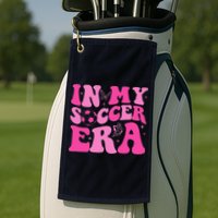 Groovy In My Soccer Era Soccer Player Golf Towel