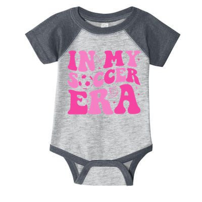 Groovy In My Soccer Era Soccer Player Infant Baby Jersey Bodysuit