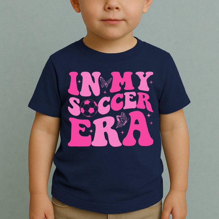Groovy In My Soccer Era Soccer Player Toddler T-Shirt