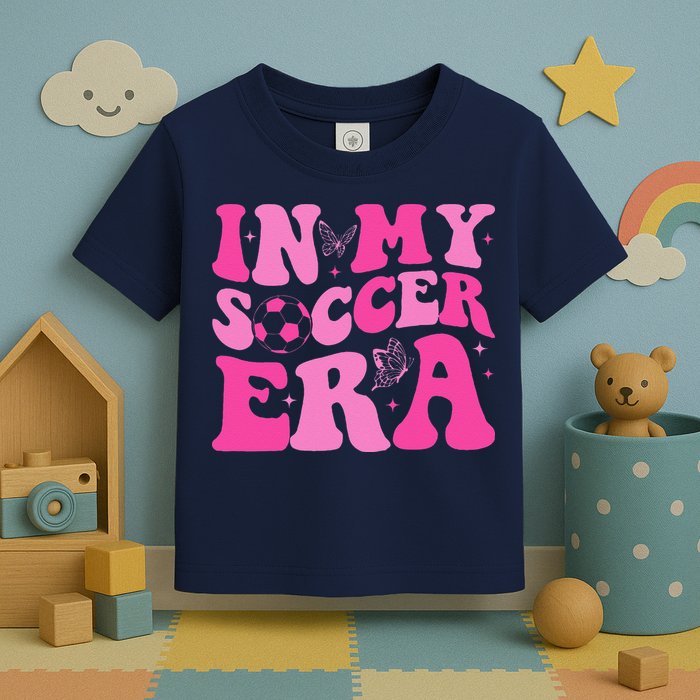Groovy In My Soccer Era Soccer Player Toddler T-Shirt