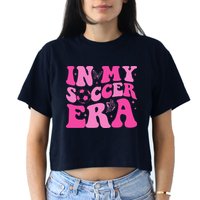 Groovy In My Soccer Era Soccer Player Crop Top