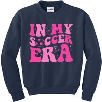 Groovy In My Soccer Era Soccer Player Kids Sweatshirt