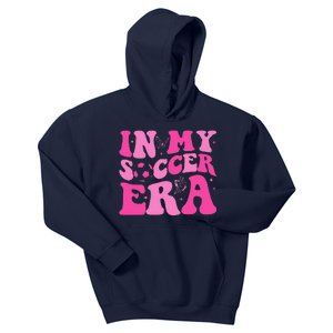 Groovy In My Soccer Era Soccer Player Kids Hoodie