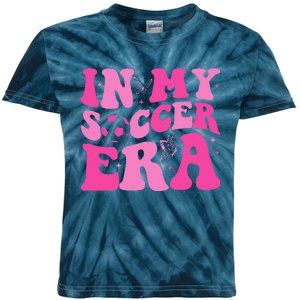 Groovy In My Soccer Era Soccer Player Kids Tie-Dye T-Shirt