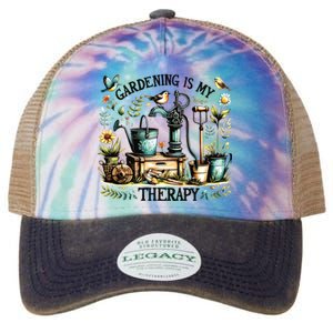 Gardening Is My Therapy Legacy Tie Dye Trucker Hat