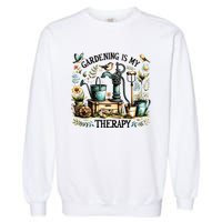 Gardening Is My Therapy Garment-Dyed Sweatshirt