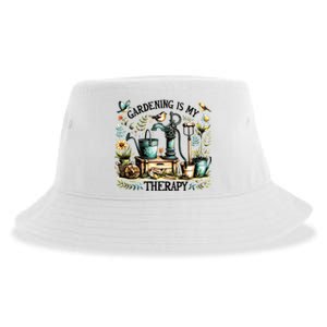 Gardening Is My Therapy Sustainable Bucket Hat