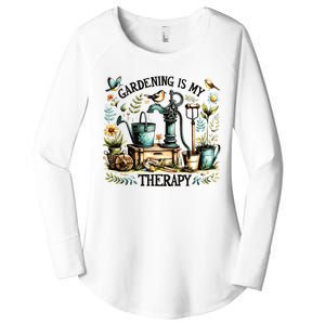 Gardening Is My Therapy Women's Perfect Tri Tunic Long Sleeve Shirt