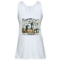 Gardening Is My Therapy Ladies Essential Flowy Tank