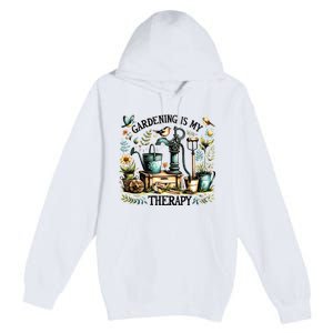 Gardening Is My Therapy Premium Pullover Hoodie