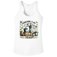 Gardening Is My Therapy Ladies PosiCharge Competitor Racerback Tank