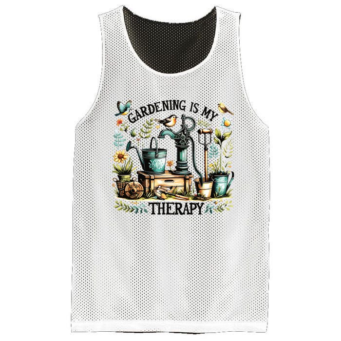 Gardening Is My Therapy Mesh Reversible Basketball Jersey Tank