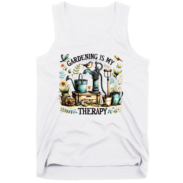 Gardening Is My Therapy Tank Top