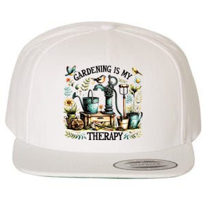 Gardening Is My Therapy Wool Snapback Cap